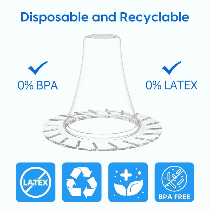 Femometer 100 Pcs Ear themometer Probe Covers/Refill Caps/Lens Filters for Thermometers Models ET108 and ET107, BPA Free Disposable Covers - Image 2